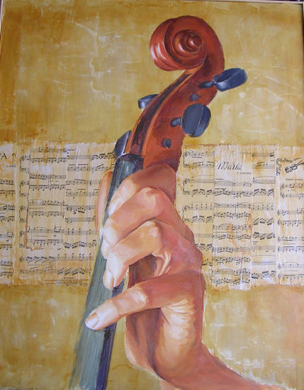 VIOLONCHELO Oil Canvas Others