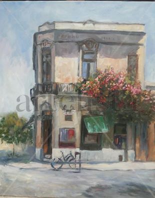 Esquina de San Telmo Buenos Aires Oil Canvas Landscaping