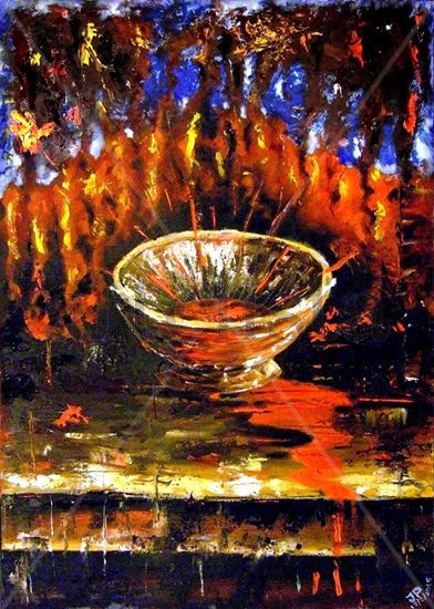 Cáliz de Sangre y Fuego / Chalice of Blood and Fire Oil Paper Others