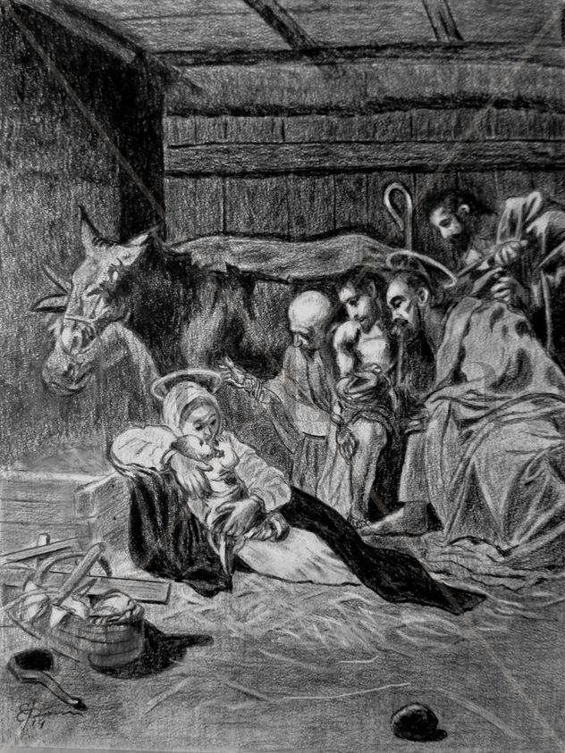 Adoración de los Pastores Caravaggio