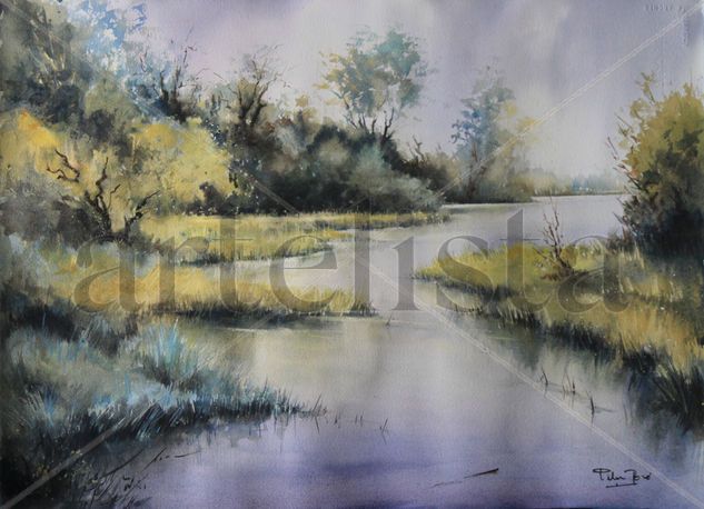 ribera del rio 8 Watercolour Paper Landscaping