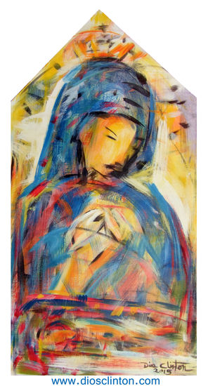 Virgen de la Altagracia Acrylic Others Figure Painting