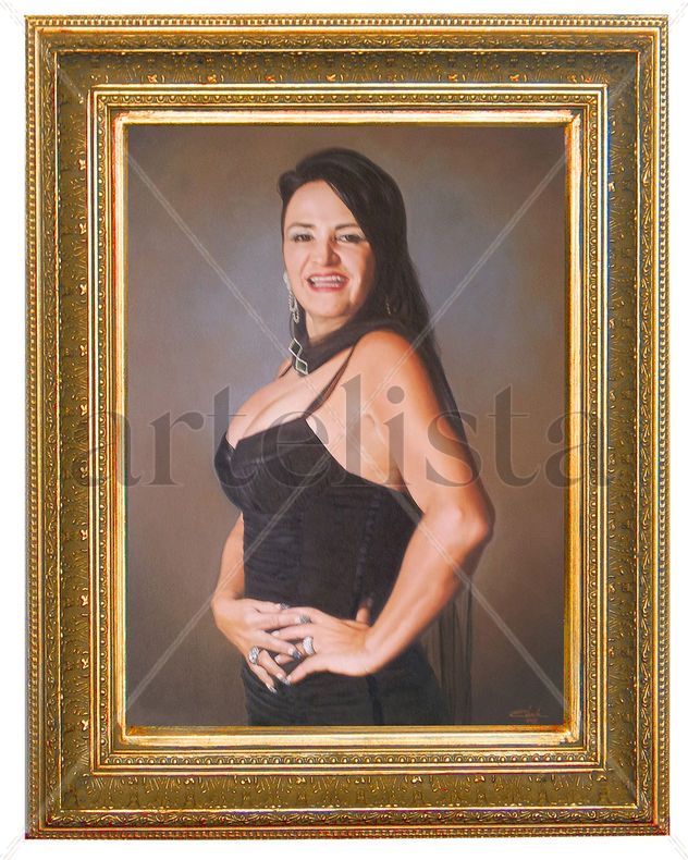 Retratos al óleo, pastel, sanguina, creyón, etc
