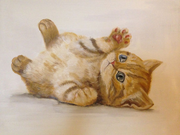 Gatito Oil Canvas Animals