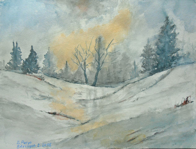 Helado amanecer Watercolour Paper Landscaping