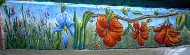 Mural Flores del paraiso Acrílico Otros Floral