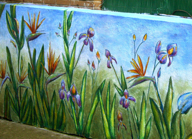 Mural Flores del paraíso Acrílico Otros Floral