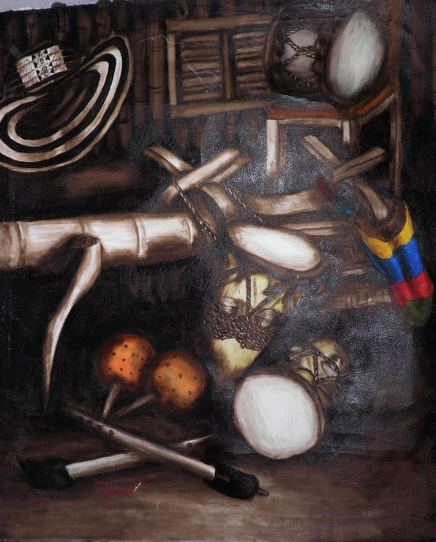 Angarilla con instrumentos