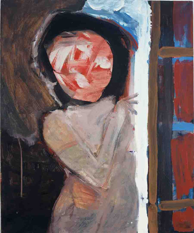 A figure standing in a door