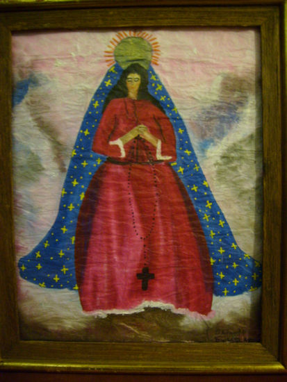 VIRGEN CONCILIADORA Acrílico Papel Figura