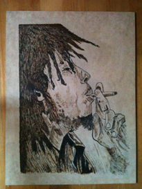 Pirograbado BOB MARLEY