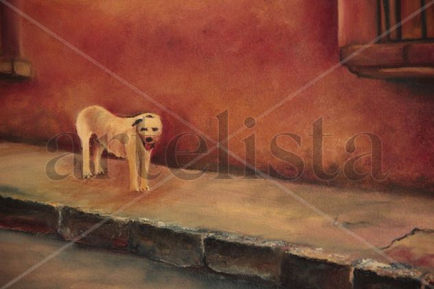 La callejera Oil Canvas Animals