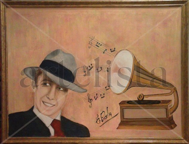 Gardel y la vitrola Oil Canvas Others