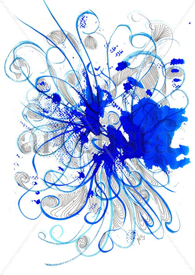 Azul (de la serie Colores Primarios Enfadados)