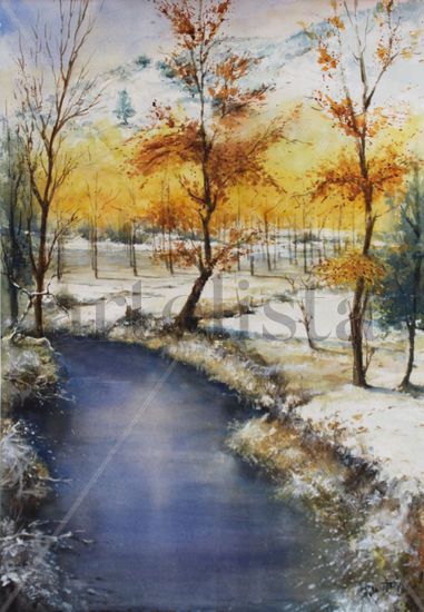 Primeras nieves 1 Watercolour Paper Landscaping