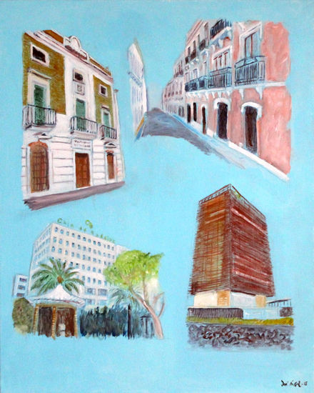 SEDES, CALLES, PLAZAS Y PASEOS Oil Canvas Landscaping