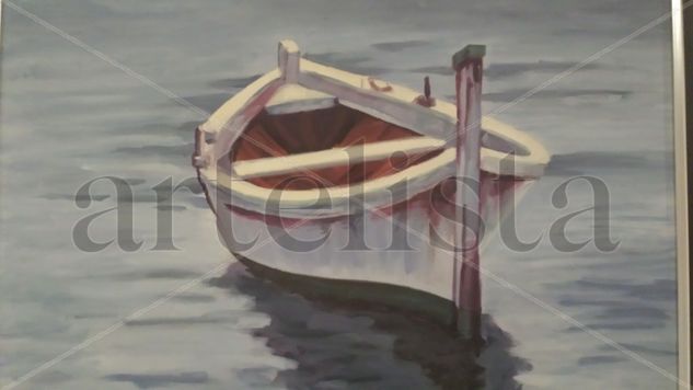 bote en Castro-Urdiales Oil Canvas Marine Painting