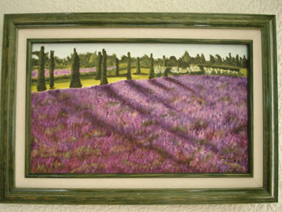 Bosques de Lavanda Óleo Lienzo Paisaje