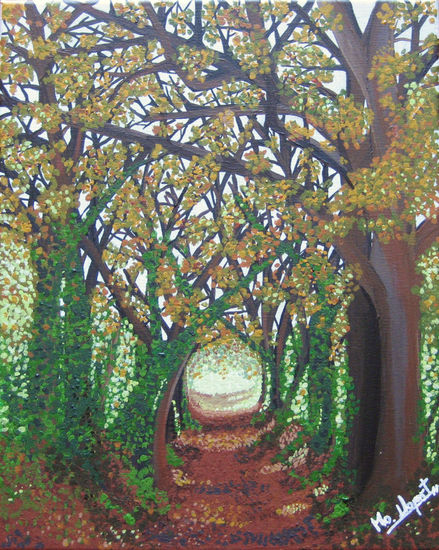 El camino de Isa. Acrylic Canvas Landscaping