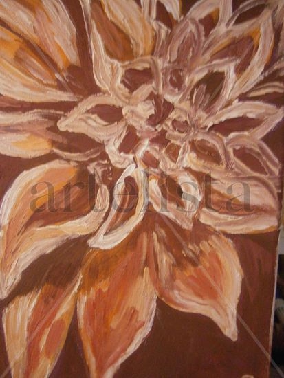 DALIA Acrylic Canvas Floral Painting