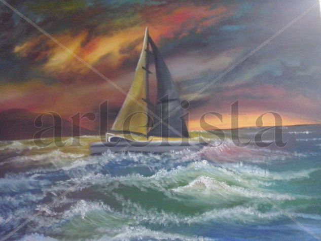 Tempestad Oil Canvas Marine Painting