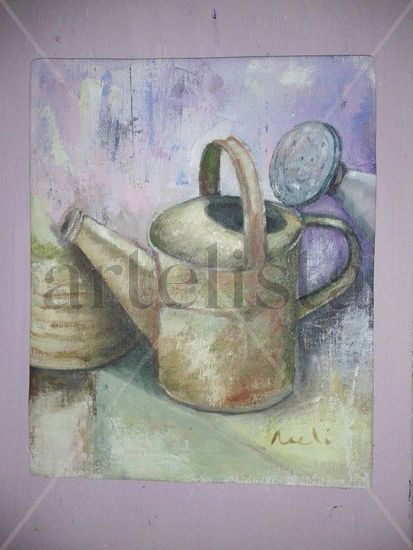 Racó del jardí Oil Canvas Still Life Paintings