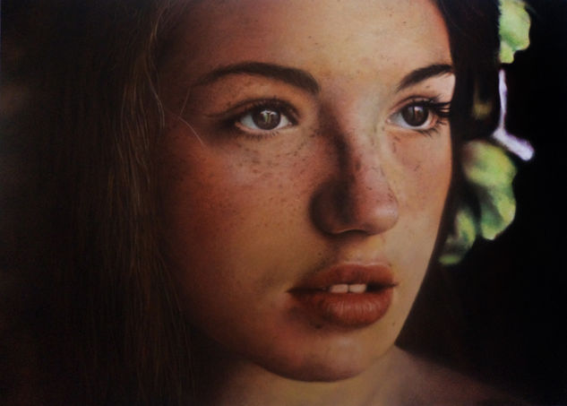 Ninfa Pastel Panel Portrait