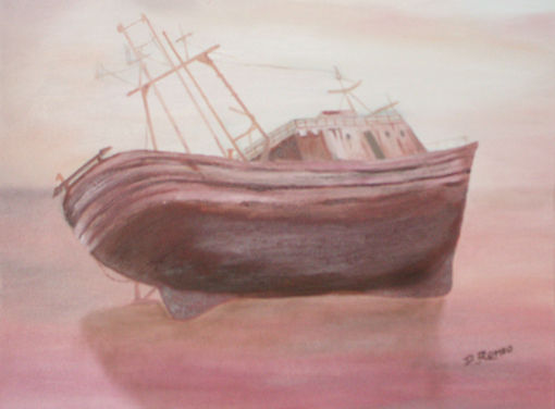 Viejo Navegante Oil Canvas Marine Painting