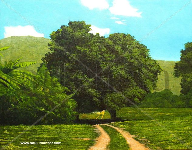 Arbol grande Acrylic Canvas Landscaping