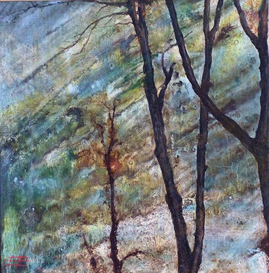 "Otoño" Oil Panel Landscaping