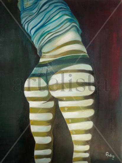 nalgas Oil Panel Nude Paintings