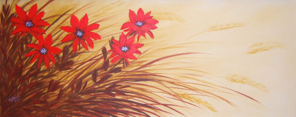 Florecillas en ocres