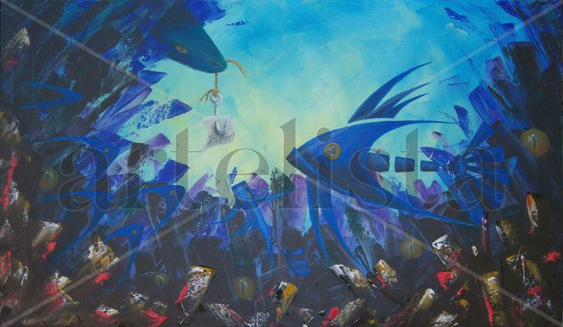 ZONA EXTREMA 5 Acrylic Canvas Marine Painting