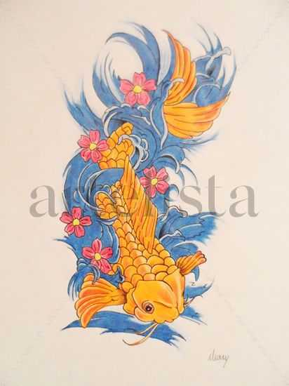 Koi fish / Carpa Pencil