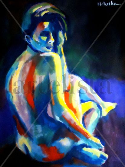 Young and Fair Acrylic Canvas Nude Paintings