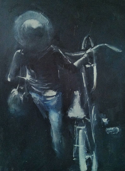 passeig Oil Canvas Figure Painting