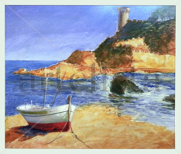 barca i tossa Oil Others Marine Painting