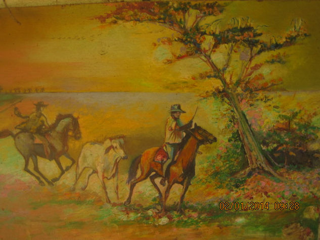 Ganaderos Oil Canvas Landscaping