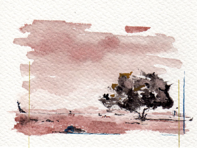 Árbol 4 Mixed media Paper Landscaping