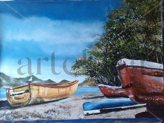 taganga Acrylic Canvas Marine Painting