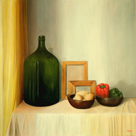 Pimenton Rojo Oil Canvas Still Life Paintings