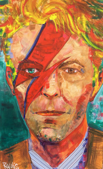 Bowie Acrylic Panel Portrait