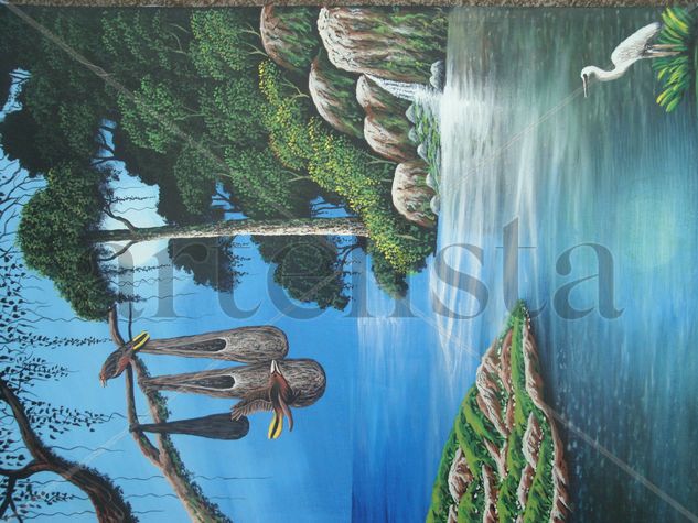 aves de costa rica Acrylic Canvas Landscaping