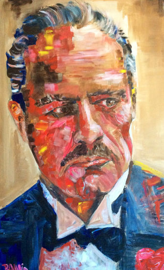 Vito Corleone Acrylic Panel Portrait