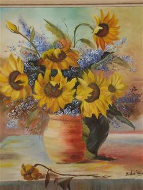 girasol Oil Canvas Landscaping