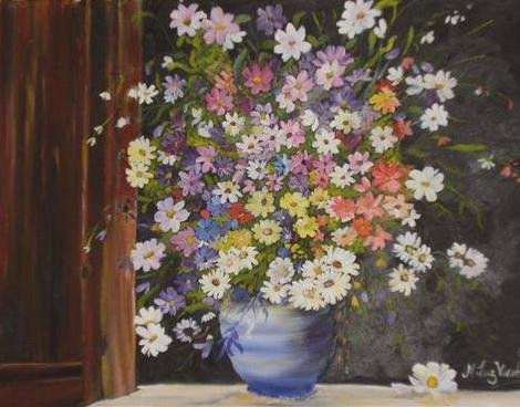 jarron con flores