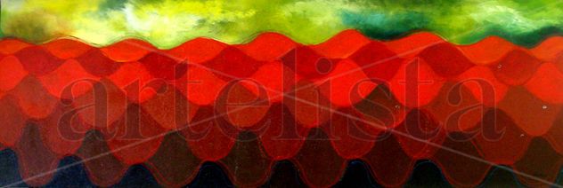 Paisaje Marino en Rojos