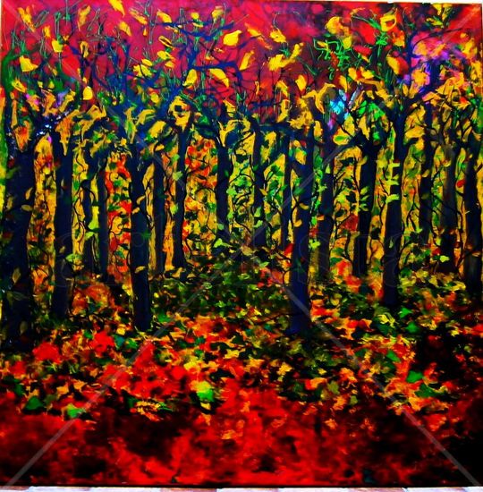 Arboleda pasional Acrylic Canvas Landscaping