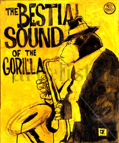 The Bestial Sound of the Gorilla Óleo Lienzo Figura