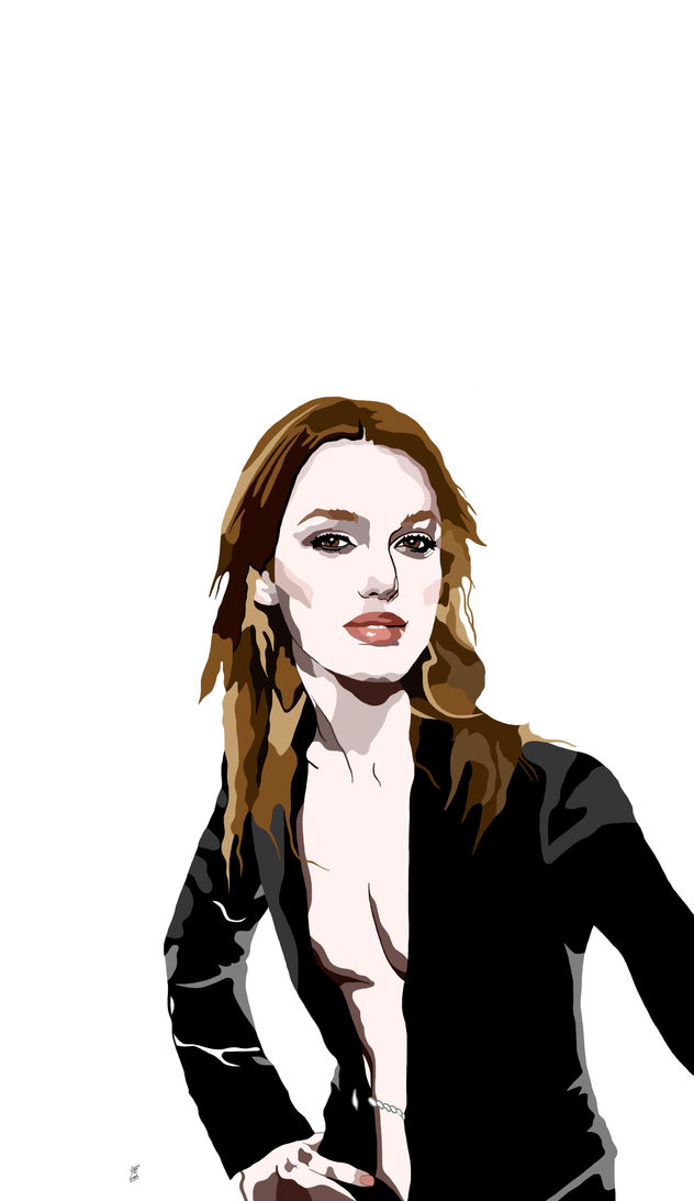 Keira Knightley, copydraw by jlb.